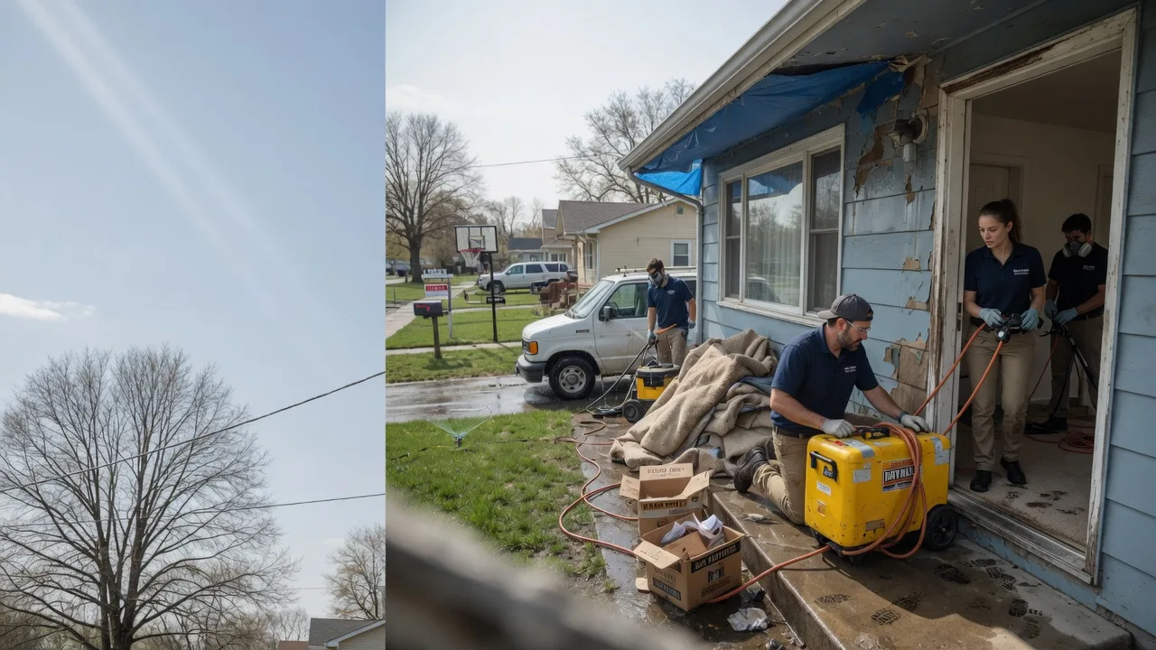 Basement Flood Cleanup in Morrow, OH near me